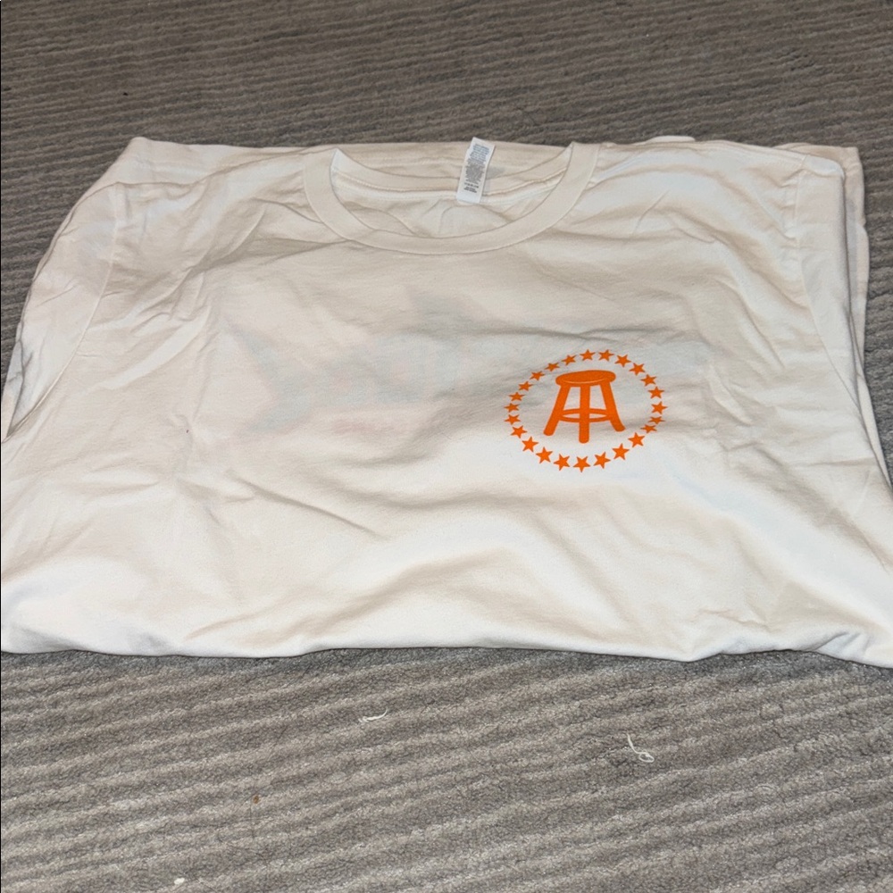 Barstool Outdoors, long sleeve white shirt, size L